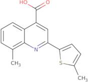 8-Methyl-2-(5-methylthien-2-yl)quinoline-4-carboxylic acid