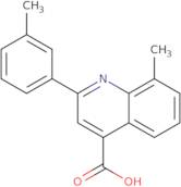 8-Methyl-2-(3-methylphenyl)quinoline-4-carboxylic acid