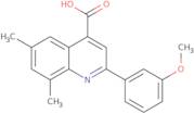 2-(3-Methoxyphenyl)-6,8-dimethylquinoline-4-carboxylic acid