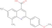 2-(4-Methoxyphenyl)-6,8-dimethylquinoline-4-carboxylic acid