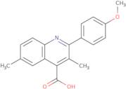 2-(4-Methoxyphenyl)-3,6-dimethylquinoline-4-carboxylic acid