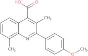 2-(4-Methoxyphenyl)-3,8-dimethylquinoline-4-carboxylic acid