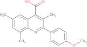 2-(4-Methoxyphenyl)-3,6,8-trimethylquinoline-4-carboxylic acid