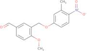 4-Methoxy-3-[(3-methyl-4-nitrophenoxy)methyl]benzaldehyde