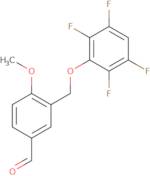 4-Methoxy-3-[(2,3,5,6-tetrafluorophenoxy)methyl]benzaldehyde