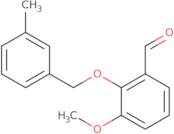 3-Methoxy-2-[(3-methylbenzyl)oxy]benzaldehyde