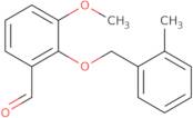 3-Methoxy-2-[(2-methylbenzyl)oxy]benzaldehyde