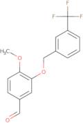 4-Methoxy-3-{[3-(trifluoromethyl)benzyl]oxy}benzaldehyde