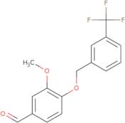 3-Methoxy-4-{[3-(trifluoromethyl)benzyl]oxy}benzaldehyde