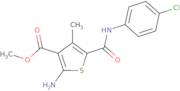 Methyl 2-amino-5-{[(4-chlorophenyl)amino]carbonyl}-4-methylthiophene-3-carboxylate