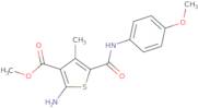 Methyl 2-amino-5-{[(4-methoxyphenyl)amino]carbonyl}-4-methylthiophene-3-carboxylate