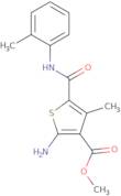 Methyl 2-amino-4-methyl-5-{[(2-methylphenyl)amino]carbonyl}thiophene-3-carboxylate