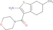 6-Methyl-3-(morpholin-4-ylcarbonyl)-4,5,6,7-tetrahydro-1-benzothien-2-ylamine