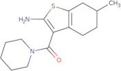 6-Methyl-3-(piperidin-1-ylcarbonyl)-4,5,6,7-tetrahydro-1-benzothien-2-ylamine