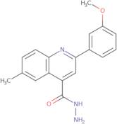 2-(3-Methoxyphenyl)-6-methylquinoline-4-carbohydrazide