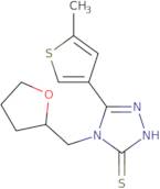 5-(5-Methylthien-3-yl)-4-(tetrahydrofuran-2-ylmethyl)-4H-1,2,4-triazole-3-thiol