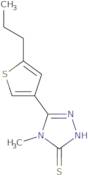 4-Methyl-5-(5-propylthien-3-yl)-4H-1,2,4-triazole-3-thiol