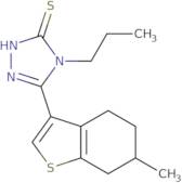 5-(6-Methyl-4,5,6,7-tetrahydro-1-benzothien-3-yl)-4-propyl-4H-1,2,4-triazole-3-thiol