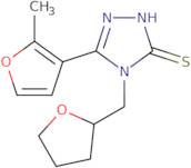 5-(2-Methyl-3-furyl)-4-(tetrahydrofuran-2-ylmethyl)-4H-1,2,4-triazole-3-thiol