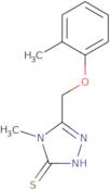 4-Methyl-5-[(2-methylphenoxy)methyl]-4H-1,2,4-triazole-3-thiol