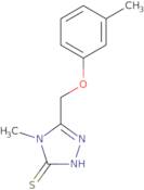 4-Methyl-5-[(3-methylphenoxy)methyl]-4H-1,2,4-triazole-3-thiol