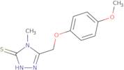 5-[(4-Methoxyphenoxy)methyl]-4-methyl-4H-1,2,4-triazole-3-thiol