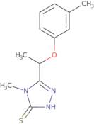 4-Methyl-5-[1-(3-methylphenoxy)ethyl]-4H-1,2,4-triazole-3-thiol