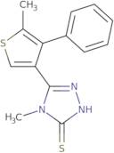 4-Methyl-5-(5-methyl-4-phenylthien-3-yl)-4H-1,2,4-triazole-3-thiol