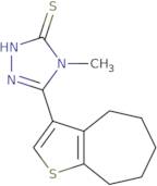 4-Methyl-5-(5,6,7,8-tetrahydro-4H-cyclohepta[b]thien-3-yl)-4H-1,2,4-triazole-3-thiol