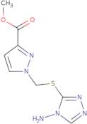Methyl 1-{[(4-amino-4H-1,2,4-triazol-3-yl)thio]methyl}-1H-pyrazole-3-carboxylate
