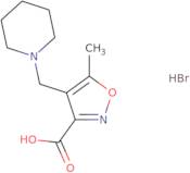 5-Methyl-4-(piperidin-1-ylmethyl)isoxazole-3-carboxylic acid hydrobromide