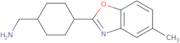 [4-(5-Methyl-1,3-benzoxazol-2-yl)cyclohexyl]methylamine