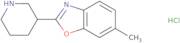 6-Methyl-2-piperidin-3-yl-1,3-benzoxazole hydrochloride