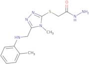 2-[(4-Methyl-5-{[(2-methylphenyl)amino]methyl}-4H-1,2,4-triazol-3-yl)thio]acetohydrazide