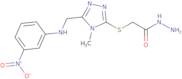 2-[(4-Methyl-5-{[(3-nitrophenyl)amino]methyl}-4H-1,2,4-triazol-3-yl)thio]acetohydrazide