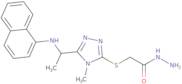 2-({4-Methyl-5-[1-(1-naphthylamino)ethyl]-4H-1,2,4-triazol-3-yl}thio)acetohydrazide