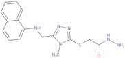 2-({4-Methyl-5-[(1-naphthylamino)methyl]-4H-1,2,4-triazol-3-yl}thio)acetohydrazide