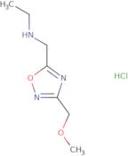 N-{[3-(Methoxymethyl)-1,2,4-oxadiazol-5-yl]methyl}ethanamine hydrochloride