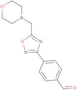 4-[5-(Morpholin-4-ylmethyl)-1,2,4-oxadiazol-3-yl]benzaldehyde
