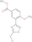 Methyl 3-[5-(chloromethyl)-1,2,4-oxadiazol-3-yl]-4-methoxybenzoate