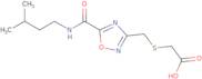 {[(5-{[(3-Methylbutyl)amino]carbonyl}-1,2,4-oxadiazol-3-yl)methyl]thio}acetic acid