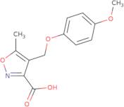 4-[(4-Methoxyphenoxy)methyl]-5-methylisoxazole-3-carboxylic acid