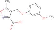 4-[(3-Methoxyphenoxy)methyl]-5-methylisoxazole-3-carboxylic acid
