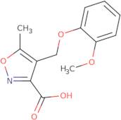 4-[(2-Methoxyphenoxy)methyl]-5-methylisoxazole-3-carboxylic acid