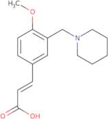 (2E)-3-[4-Methoxy-3-(piperidin-1-ylmethyl)phenyl]acrylic acid