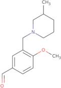 4-Methoxy-3-[(3-methylpiperidin-1-yl)methyl]benzaldehyde