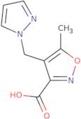 5-Methyl-4-(1H-pyrazol-1-ylmethyl)isoxazole-3-carboxylic acid