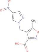 5-Methyl-4-[(4-nitro-1H-pyrazol-1-yl)methyl]isoxazole-3-carboxylic acid