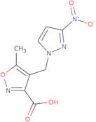 5-Methyl-4-[(3-nitro-1H-pyrazol-1-yl)methyl]isoxazole-3-carboxylic acid