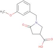 1-(3-Methoxybenzyl)-5-oxopyrrolidine-3-carboxylic acid